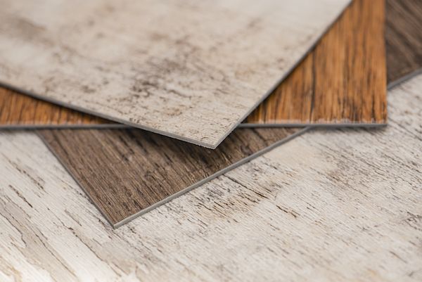 pvc-industrial-floors-vinyl-floors-swatches-are-brown-with-woody-texture-copy-space